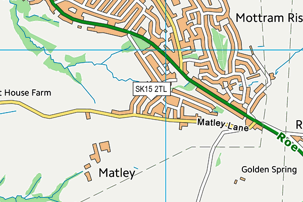 SK15 2TL map - OS VectorMap District (Ordnance Survey)