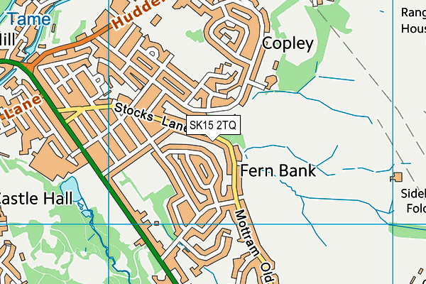 SK15 2TQ map - OS VectorMap District (Ordnance Survey) SK15 2TQ map - OS VectorMap District (Ordnance Survey)