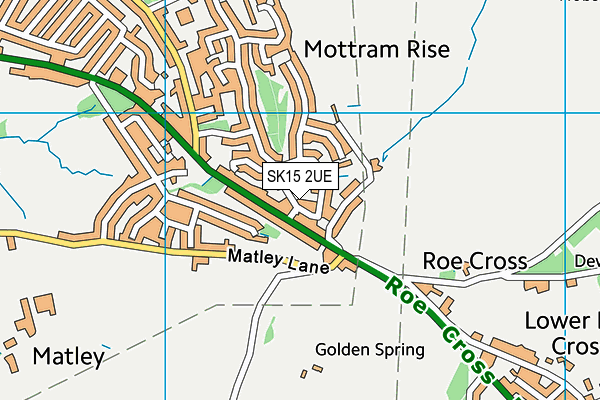 SK15 2UE map - OS VectorMap District (Ordnance Survey) SK15 2UE map - OS VectorMap District (Ordnance Survey)