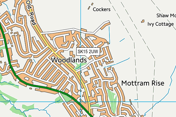 SK15 2UW map - OS VectorMap District (Ordnance Survey) SK15 2UW map - OS VectorMap District (Ordnance Survey)