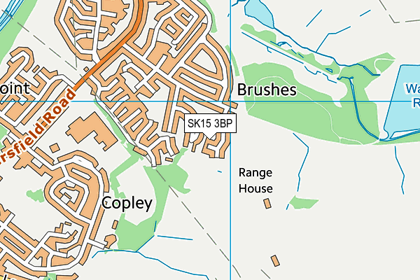SK15 3BP map - OS VectorMap District (Ordnance Survey)
