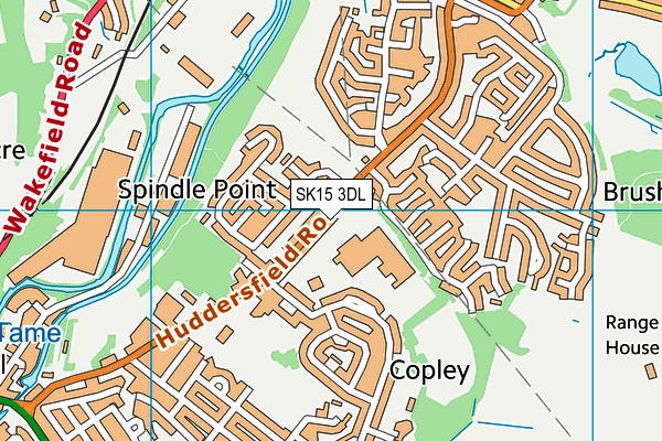 SK15 3DL map - OS VectorMap District (Ordnance Survey) SK15 3DL map - OS VectorMap District (Ordnance Survey)