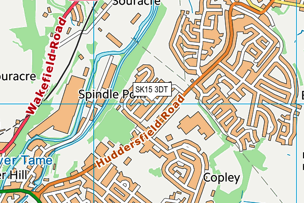 SK15 3DT map - OS VectorMap District (Ordnance Survey) SK15 3DT map - OS VectorMap District (Ordnance Survey)