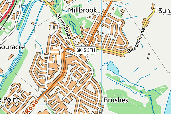 SK15 3FH map - OS VectorMap District (Ordnance Survey) SK15 3FH map - OS VectorMap District (Ordnance Survey)