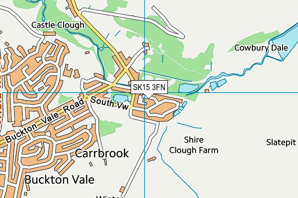 SK15 3FN map - OS VectorMap District (Ordnance Survey) SK15 3FN map - OS VectorMap District (Ordnance Survey)