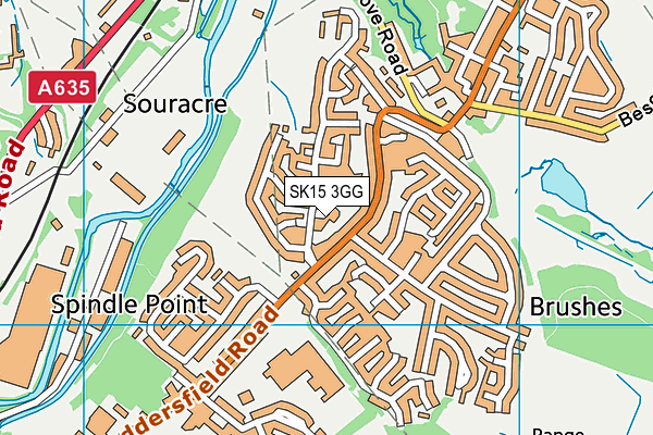 SK15 3GG map - OS VectorMap District (Ordnance Survey) SK15 3GG map - OS VectorMap District (Ordnance Survey)