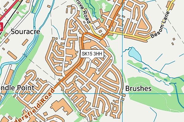 SK15 3HH map - OS VectorMap District (Ordnance Survey) SK15 3HH map - OS VectorMap District (Ordnance Survey)