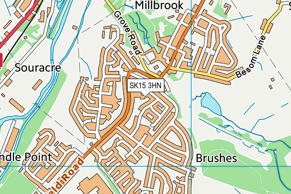 SK15 3HN map - OS VectorMap District (Ordnance Survey) SK15 3HN map - OS VectorMap District (Ordnance Survey)