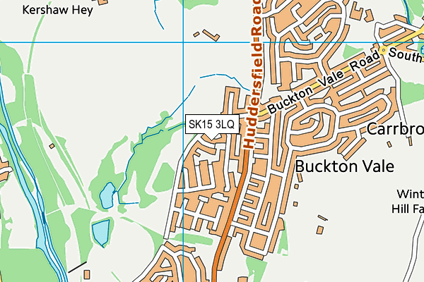SK15 3LQ map - OS VectorMap District (Ordnance Survey) SK15 3LQ map - OS VectorMap District (Ordnance Survey)