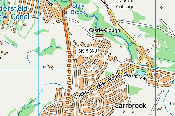 SK15 3NJ map - OS VectorMap District (Ordnance Survey) SK15 3NJ map - OS VectorMap District (Ordnance Survey)