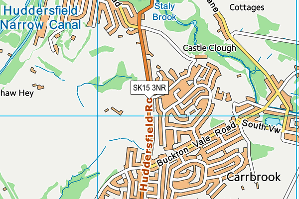 SK15 3NR map - OS VectorMap District (Ordnance Survey)
