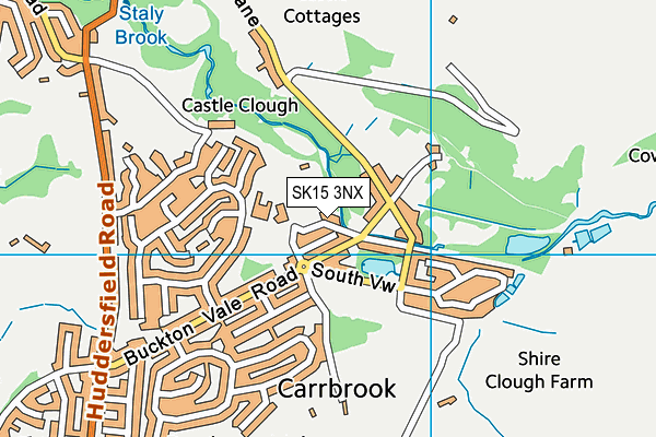 SK15 3NX map - OS VectorMap District (Ordnance Survey) SK15 3NX map - OS VectorMap District (Ordnance Survey)