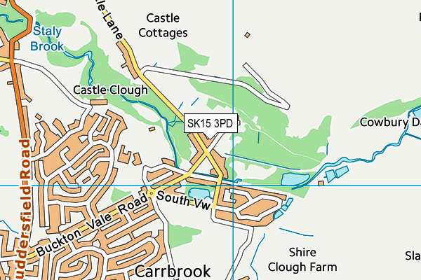 SK15 3PD map - OS VectorMap District (Ordnance Survey) SK15 3PD map - OS VectorMap District (Ordnance Survey)