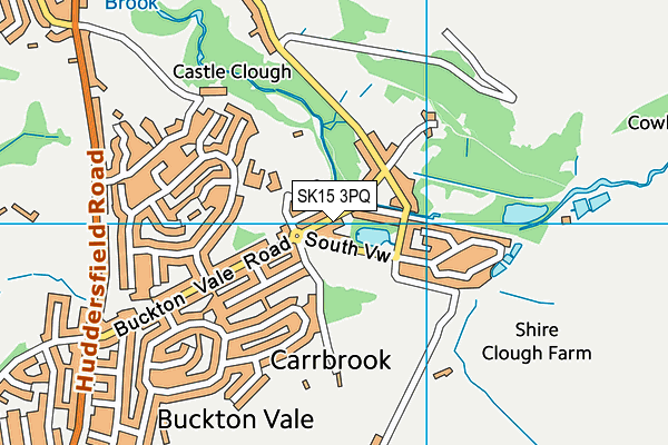 SK15 3PQ map - OS VectorMap District (Ordnance Survey) SK15 3PQ map - OS VectorMap District (Ordnance Survey)