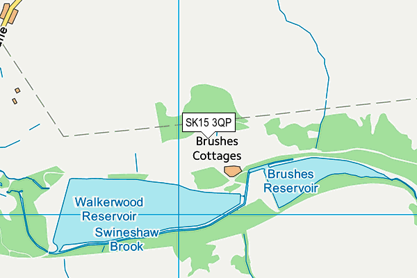 SK15 3QP map - OS VectorMap District (Ordnance Survey) SK15 3QP map - OS VectorMap District (Ordnance Survey)