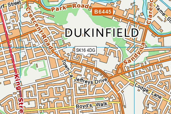 SK16 4DG map - OS VectorMap District (Ordnance Survey) SK16 4DG map - OS VectorMap District (Ordnance Survey)