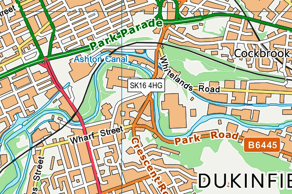 SK16 4HG map - OS VectorMap District (Ordnance Survey) SK16 4HG map - OS VectorMap District (Ordnance Survey)