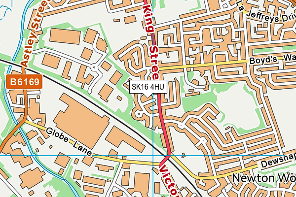 SK16 4HU map - OS VectorMap District (Ordnance Survey)