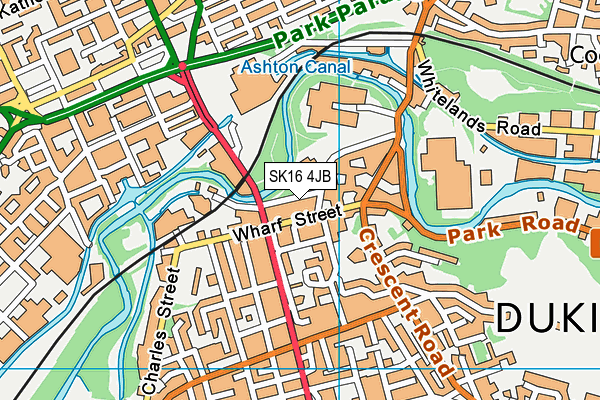 SK16 4JB map - OS VectorMap District (Ordnance Survey) SK16 4JB map - OS VectorMap District (Ordnance Survey)