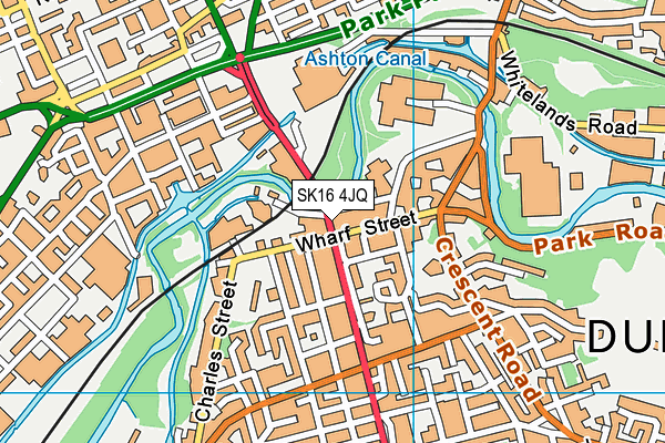 SK16 4JQ map - OS VectorMap District (Ordnance Survey) SK16 4JQ map - OS VectorMap District (Ordnance Survey)