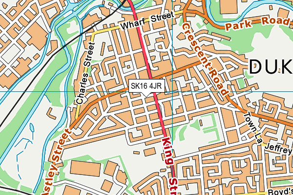 SK16 4JR map - OS VectorMap District (Ordnance Survey) SK16 4JR map - OS VectorMap District (Ordnance Survey)