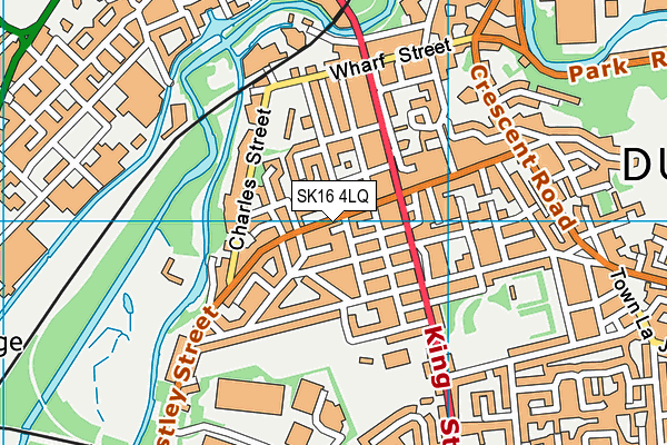 SK16 4LQ map - OS VectorMap District (Ordnance Survey) SK16 4LQ map - OS VectorMap District (Ordnance Survey)