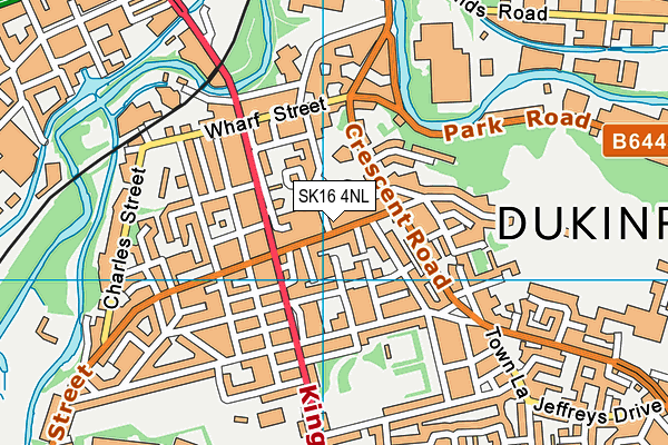 SK16 4NL map - OS VectorMap District (Ordnance Survey)