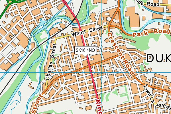 SK16 4NQ map - OS VectorMap District (Ordnance Survey)