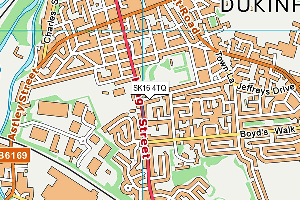 SK16 4TQ map - OS VectorMap District (Ordnance Survey) SK16 4TQ map - OS VectorMap District (Ordnance Survey)