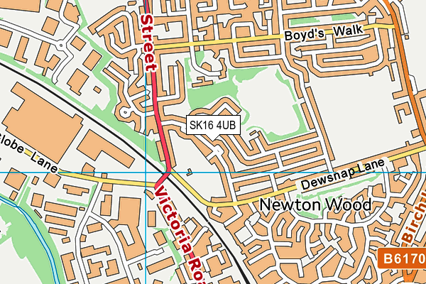 SK16 4UB map - OS VectorMap District (Ordnance Survey) SK16 4UB map - OS VectorMap District (Ordnance Survey)