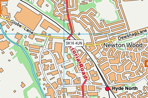 SK16 4UN map - OS VectorMap District (Ordnance Survey) SK16 4UN map - OS VectorMap District (Ordnance Survey)