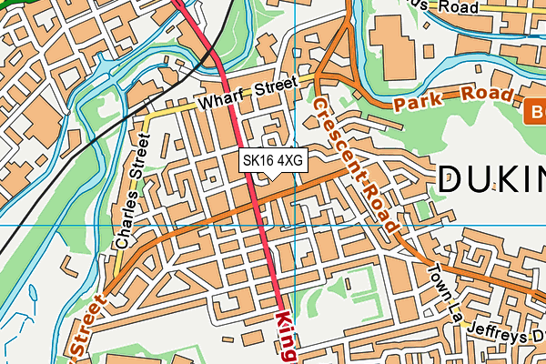 SK16 4XG map - OS VectorMap District (Ordnance Survey) SK16 4XG map - OS VectorMap District (Ordnance Survey)