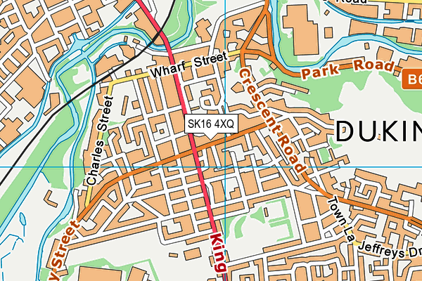 SK16 4XQ map - OS VectorMap District (Ordnance Survey) SK16 4XQ map - OS VectorMap District (Ordnance Survey)
