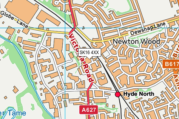 SK16 4XX map - OS VectorMap District (Ordnance Survey) SK16 4XX map - OS VectorMap District (Ordnance Survey)