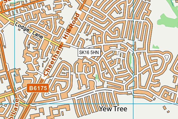 SK16 5HN map - OS VectorMap District (Ordnance Survey) SK16 5HN map - OS VectorMap District (Ordnance Survey)