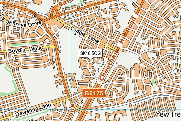 SK16 5QG map - OS VectorMap District (Ordnance Survey) SK16 5QG map - OS VectorMap District (Ordnance Survey)