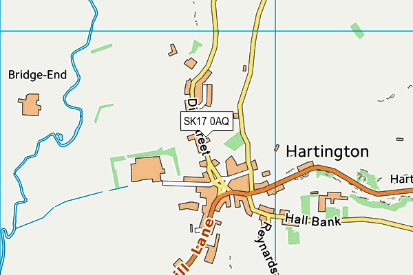 SK17 0AQ map - OS VectorMap District (Ordnance Survey)