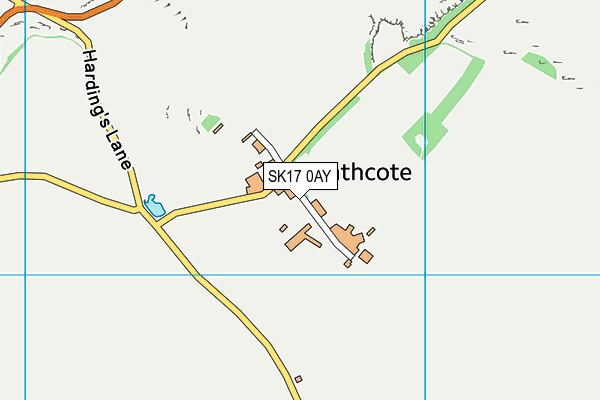 SK17 0AY map - OS VectorMap District (Ordnance Survey) SK17 0AY map - OS VectorMap District (Ordnance Survey)