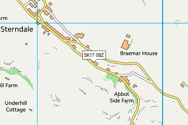 SK17 0BZ map - OS VectorMap District (Ordnance Survey) SK17 0BZ map - OS VectorMap District (Ordnance Survey)
