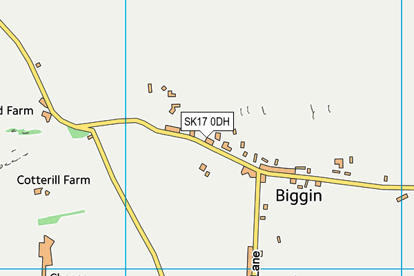 SK17 0DH map - OS VectorMap District (Ordnance Survey) SK17 0DH map - OS VectorMap District (Ordnance Survey)
