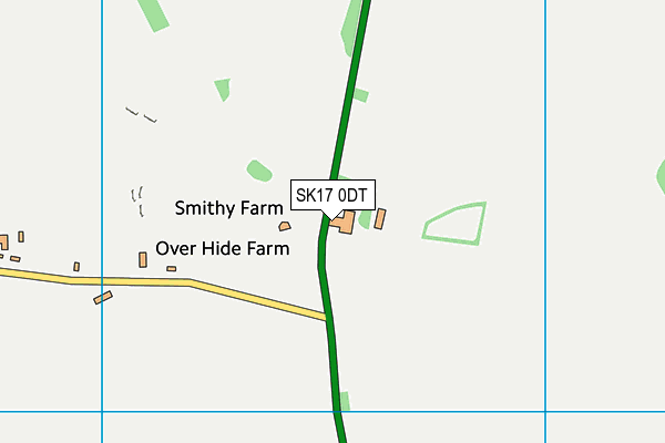 SK17 0DT map - OS VectorMap District (Ordnance Survey)