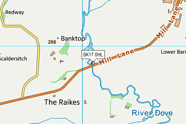 SK17 0HL map - OS VectorMap District (Ordnance Survey) SK17 0HL map - OS VectorMap District (Ordnance Survey)