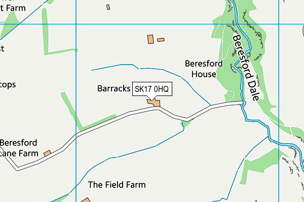 SK17 0HQ map - OS VectorMap District (Ordnance Survey) SK17 0HQ map - OS VectorMap District (Ordnance Survey)