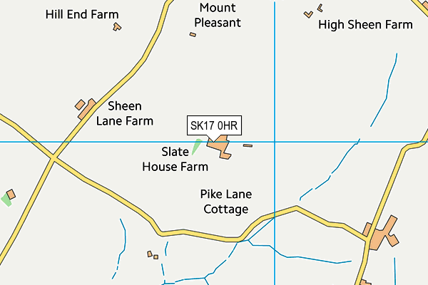 SK17 0HR map - OS VectorMap District (Ordnance Survey) SK17 0HR map - OS VectorMap District (Ordnance Survey)