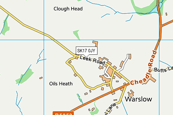 SK17 0JY map - OS VectorMap District (Ordnance Survey) SK17 0JY map - OS VectorMap District (Ordnance Survey)