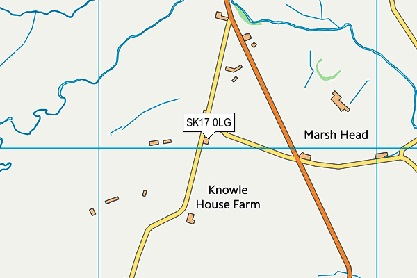 SK17 0LG map - OS VectorMap District (Ordnance Survey)