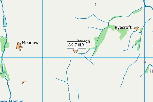 SK17 0LX map - OS VectorMap District (Ordnance Survey) SK17 0LX map - OS VectorMap District (Ordnance Survey)