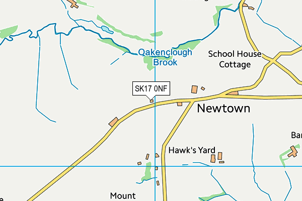 SK17 0NF map - OS VectorMap District (Ordnance Survey)