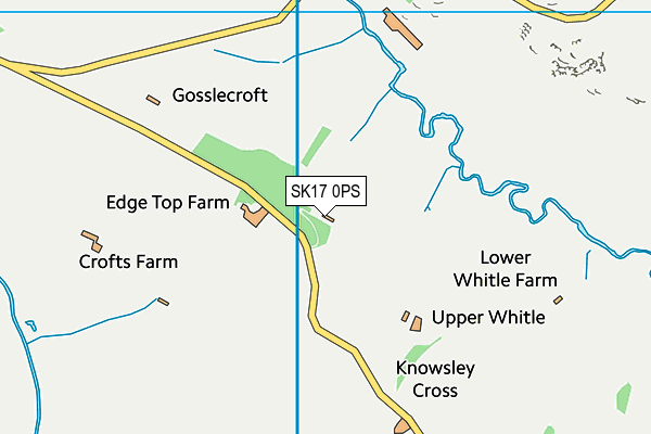 SK17 0PS map - OS VectorMap District (Ordnance Survey)