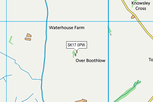 SK17 0PW map - OS VectorMap District (Ordnance Survey) SK17 0PW map - OS VectorMap District (Ordnance Survey)